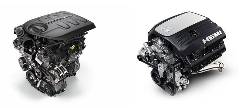 High Performance Engine 3.6L Pentastar® V6 engine 5.7L HEMI® V8 engine